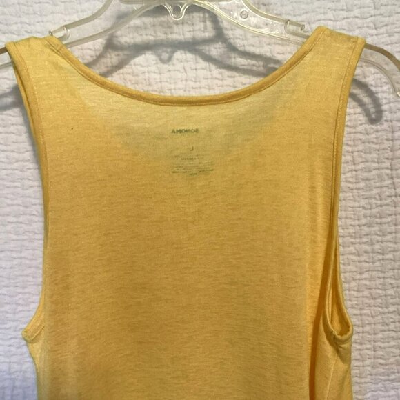 Sonoma Goods For Life Tank Top Flowy Lightweight Women's Sz Large Yellow Relaxed - Picture 6 of 7